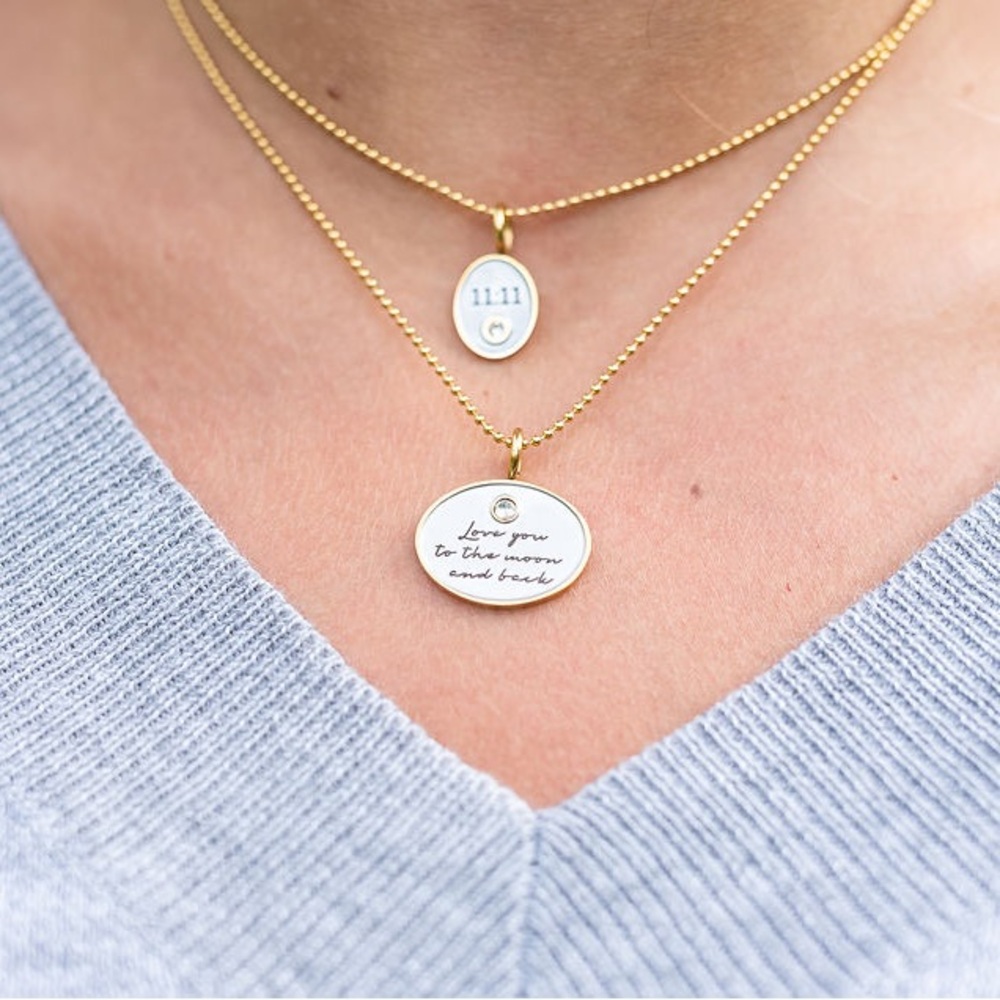 Love You To The Moon Moon Necklace